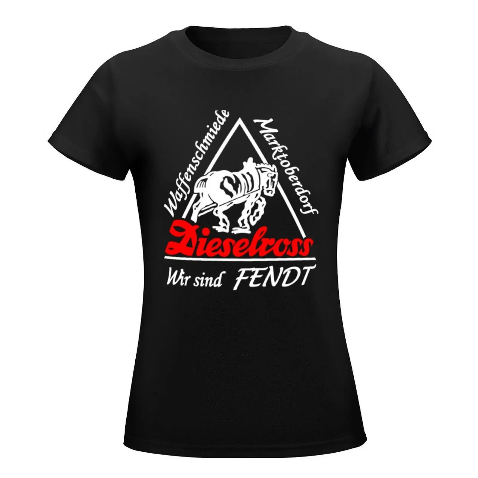 LOGO - FENDT T-Shirt sublime cute tops lady clothes customizeds plain t shirts for Women