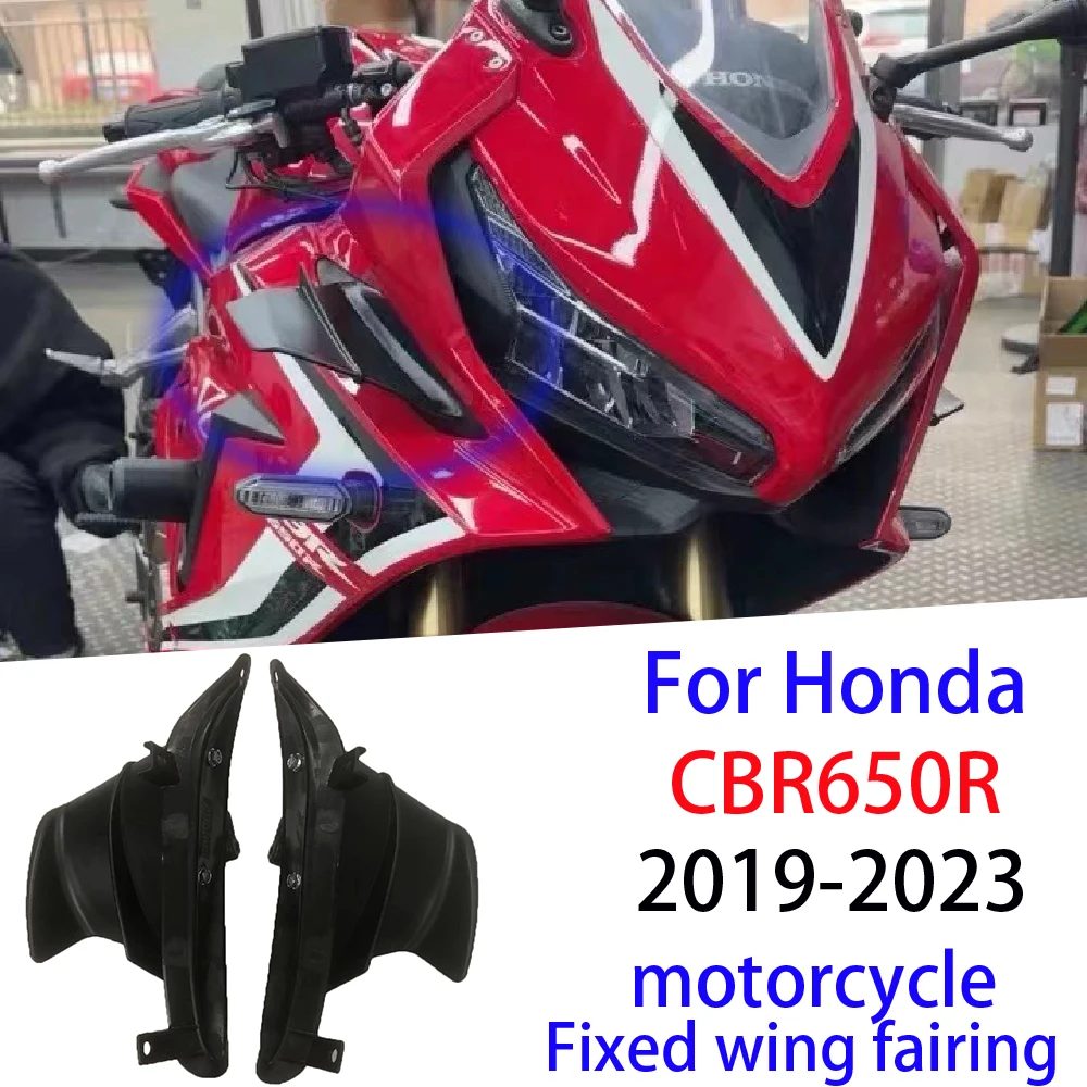 For Honda CBR650R 2019-2023 Winglet Aerodynamic Side Wind Fin Spoiler CB650R ABS Front Fairing Protector Wing Cover