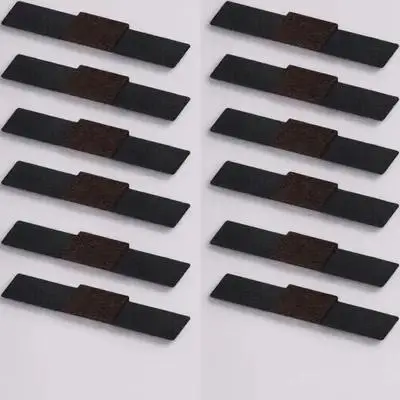 

12Pcs Chair Feet Pads Premium Fabric Wear-Resistant Floor Protector for Sled Base Side Chair Furniture Pads with Hook Loop