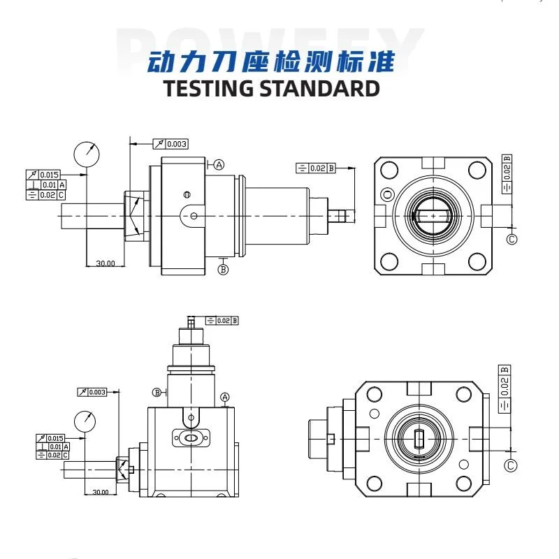 Turning and milling compound power tool holder BMT0 degree 90 degree slot universal CNC lathe power head fixed tool holder