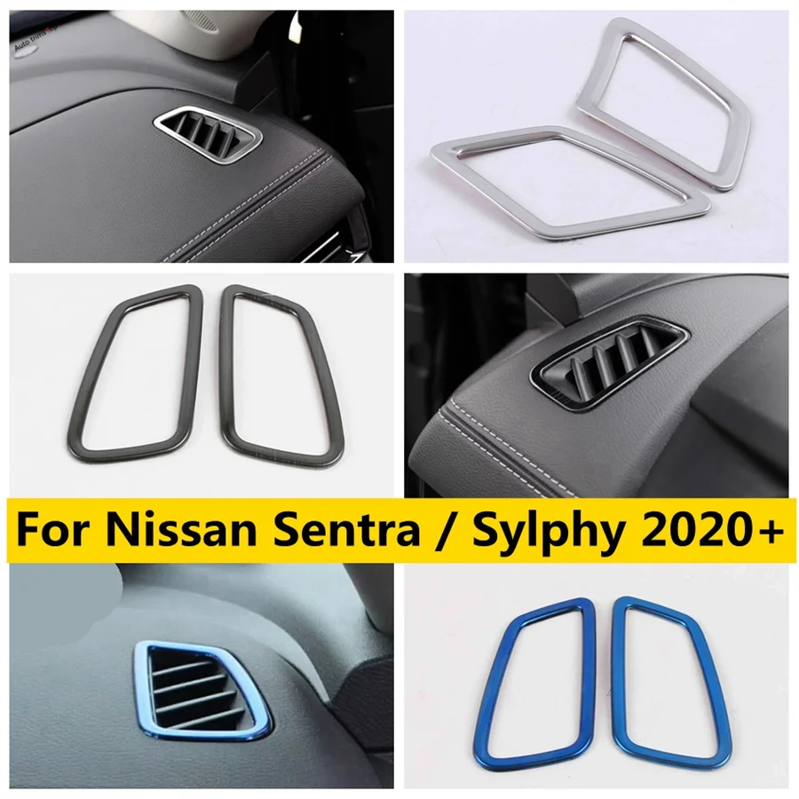 

Dashboard Air Conditioning Outlet AC Vent Decoration Frame Cover Trim Fit For Nissan Sentra / Sylphy 2020 - 2024 Car Accessories