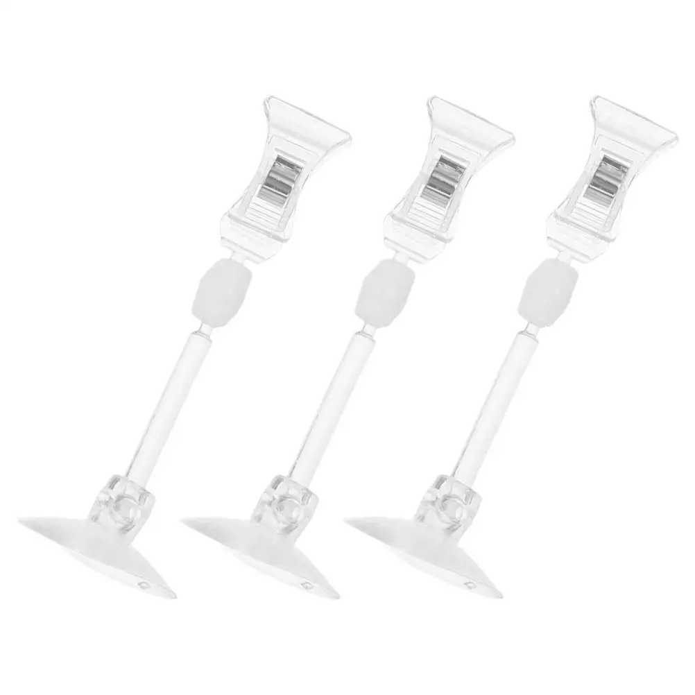 

3pcs Feeding Clip Aquarium Suction Cup Fish Tank Clamp Tools Sucker Clips Accessories Durable Versatile Powerful Adsorption