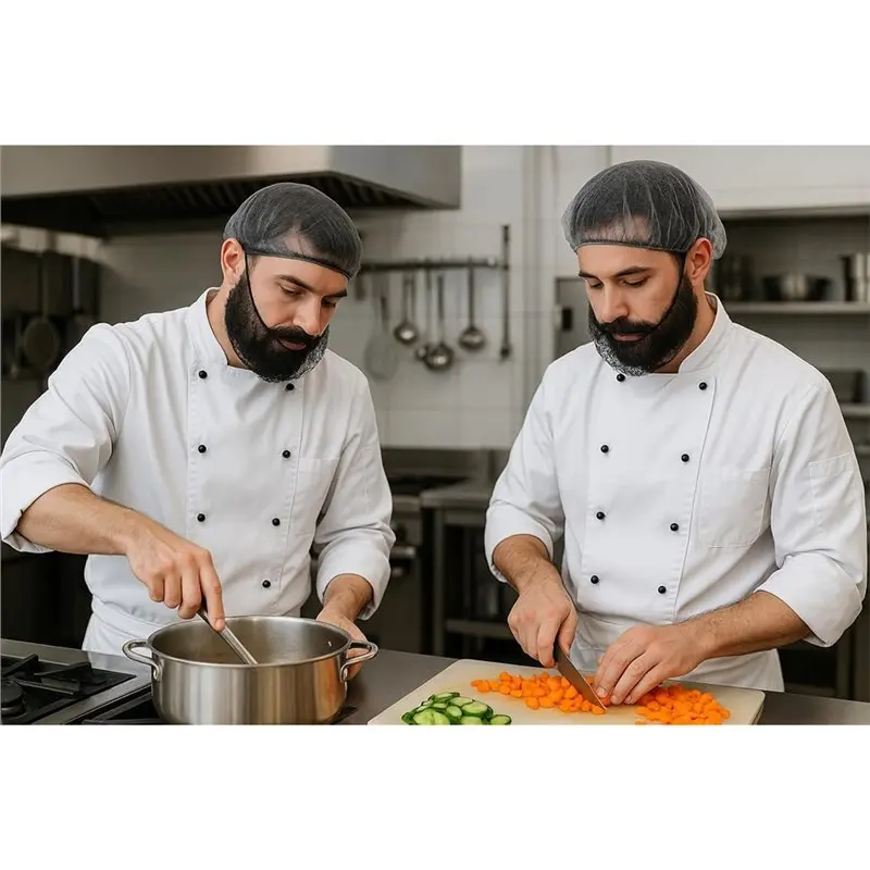 A005-Breathable Beard Protector Nets 150Pcs Men' S Beard Styling Tools Beard Protector Nets