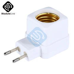 1 Pcs 220v E27 Żarówki lampy LED Gniazdo podstawowe Uchwyt Eu Plug Adapter Zintegrowany uchwyt lampy spiralnej Złącze bazowe z przełącznikiem