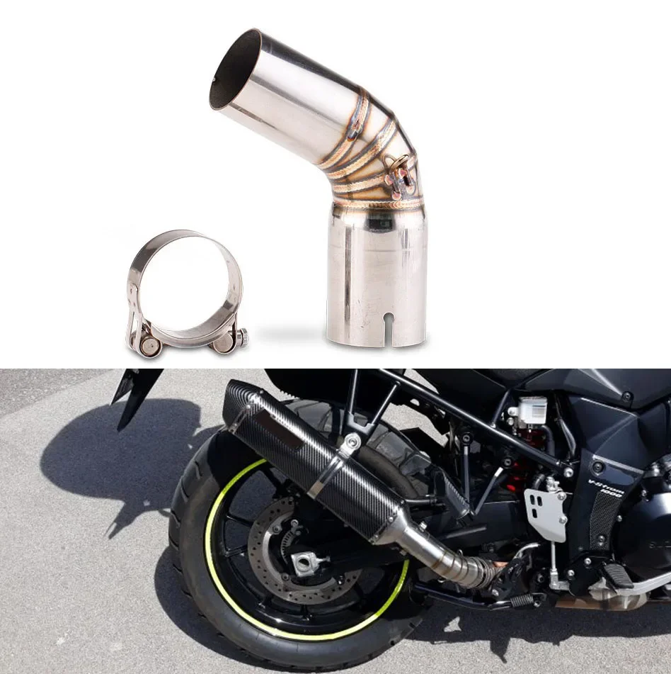 For SUZUKI V-STROM 1050 DL1050 2020 2021 Motorcycle Exhaust System  Escape Muffler DB Killer Middle Link Pipe Slip on