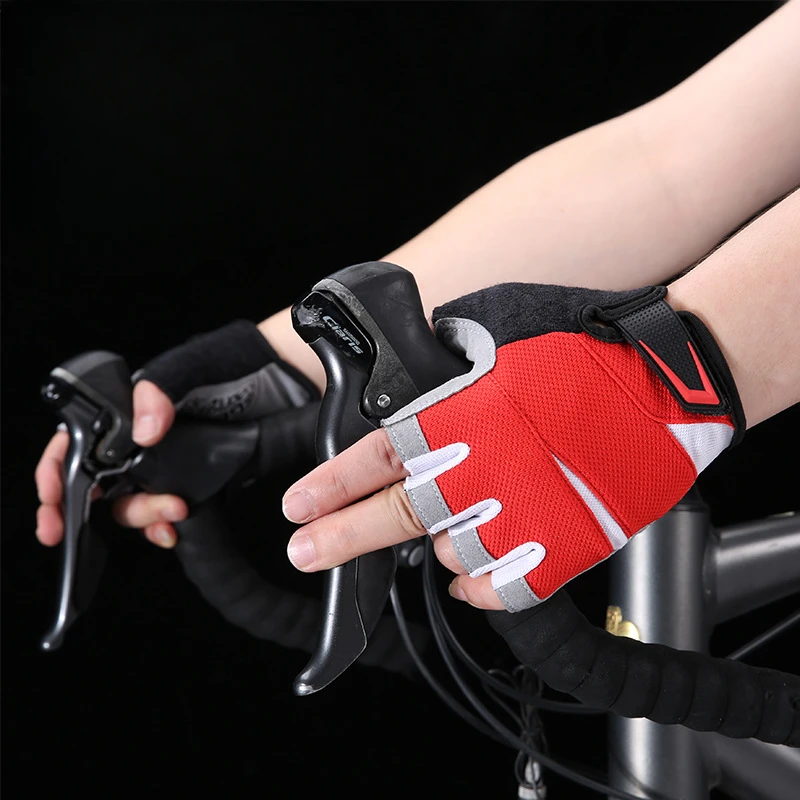 2024 Breathable Cycling Gloves Windproof Anti-shock Motorcycle Racing Gloves Summer Outdoor Fitness Training Half Finger Gloves