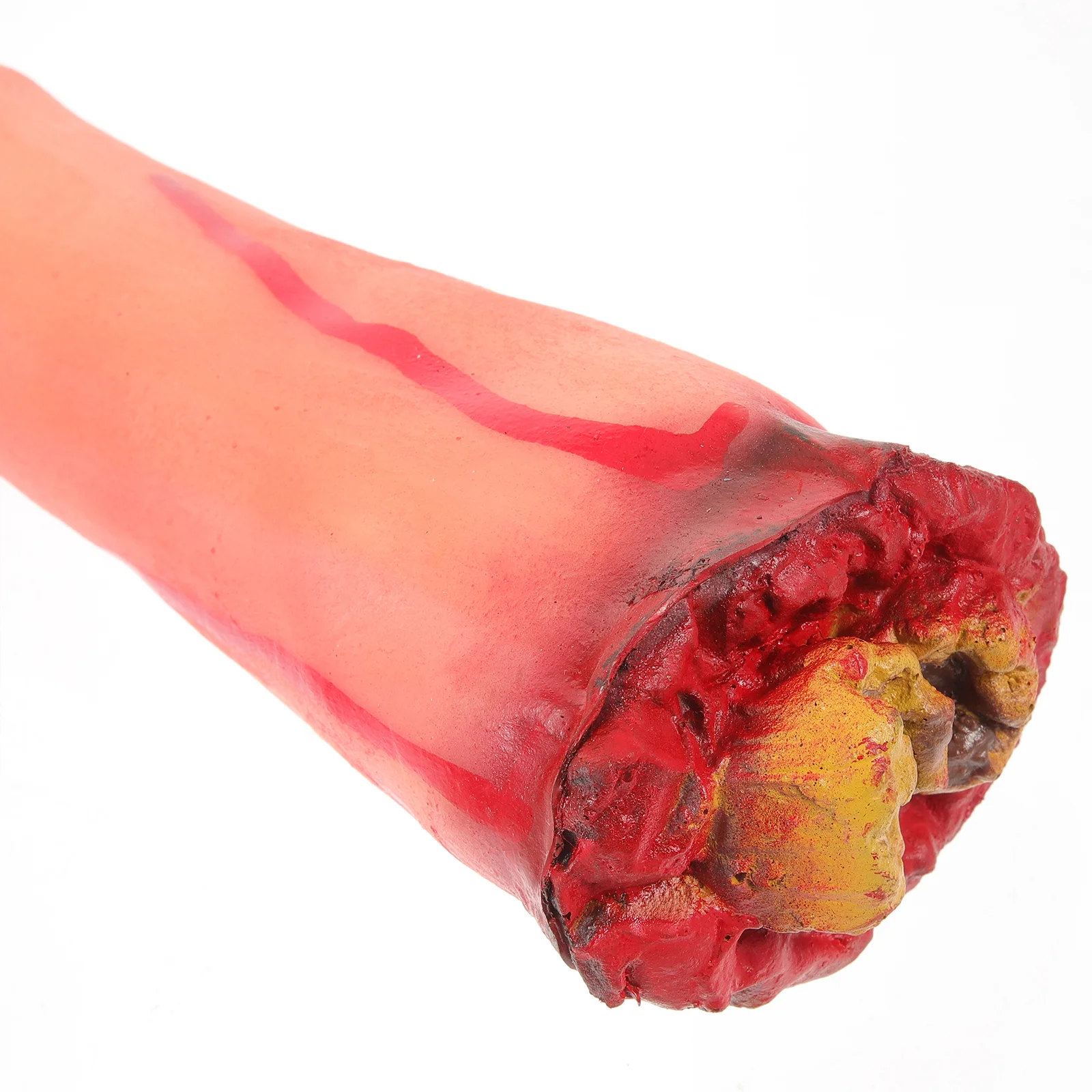 

2Pcs Scary Severed Feet Halloween Decor Prop Realistic Simulated Broken Foot for Party Fake Broken Feet Fake Severed Foot