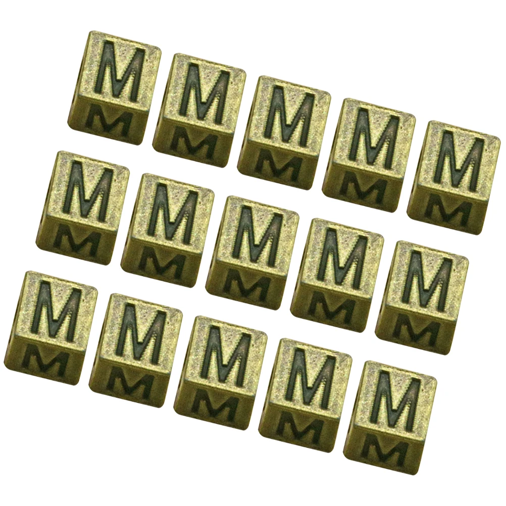 

100pcs Spacer Beads Letter Bracelets Alloy Jewelry Making Supplies DIY Pendant Charms Necklace Bracelet Earrings Accessories