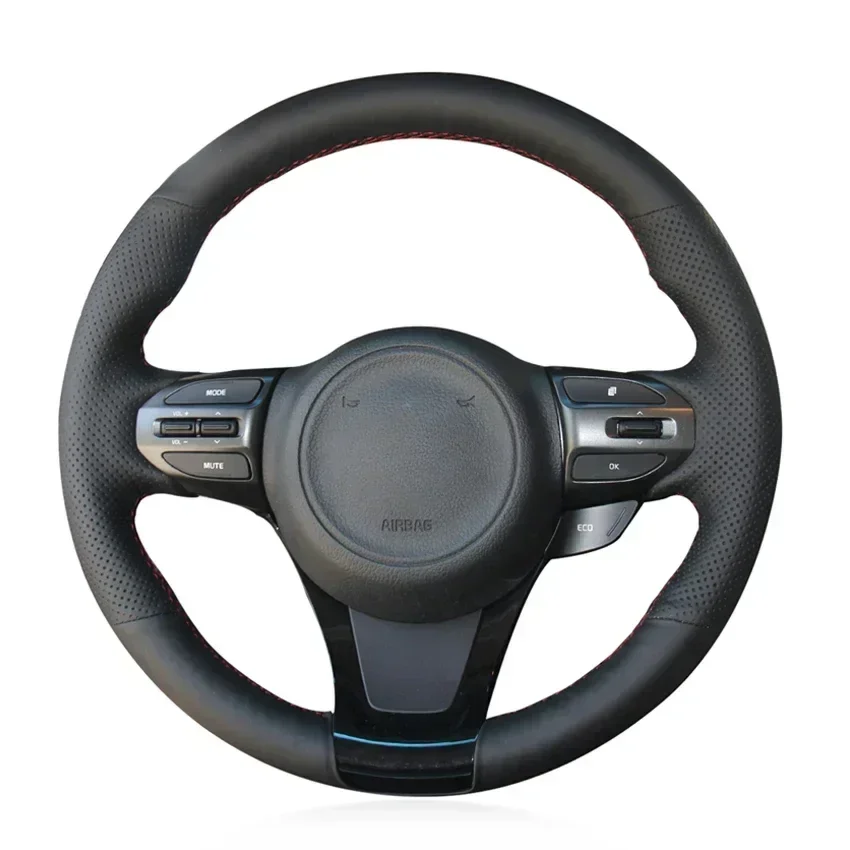 

Black Artificial Leather Car Steering Wheel Cover for Kia K5 Optima 3 2014 2015
