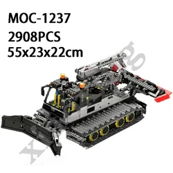 New MOC-1237 Dozer Snow Groomer Adult Building Block Educational Toy Kids Assembly Building Block Model Gift Birthday Gift