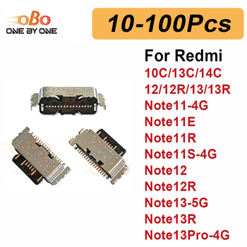 10-100Pcs Charging Port Dock Plug For Redmi 10C 13C 14C Note 11 12 13 11S 12R 13R 4G 5G TYPE-C Charger Connector Socket Repair 10-100Pcs Charging Port Dock Plug For Redmi 10C 13C 14C Note 11 12 13 11S 12R 13R 4G 5G TYPE-C Charger Connector Socket Repair