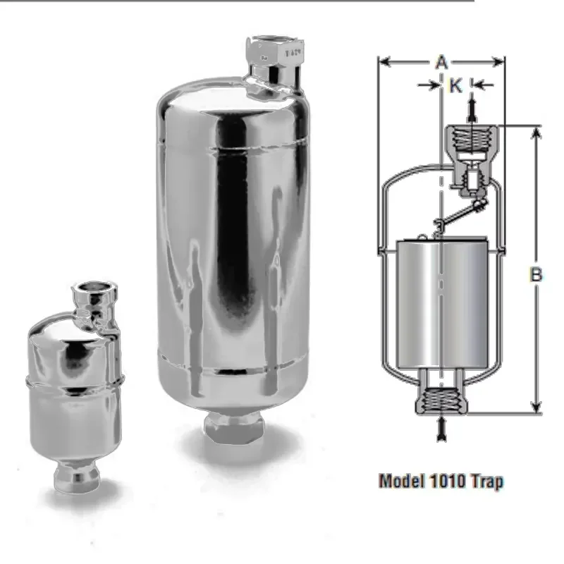 1000 Series Stainless Steel Manual Pneumatic Steam Trap Inverted Bucket Drain Valve for Industrial Water Management System