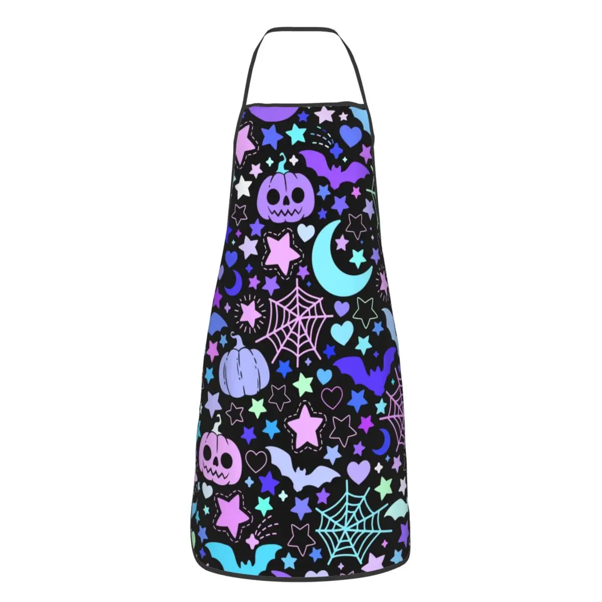 Custom Halloween Pumpkins Spider Webs And Bats Apron Women Men Unisex Bib Cooking Kitchen Tablier Cuisine Chef Gardening