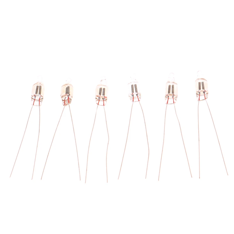 20Pcs Neon Indicator Light Red Signs 5mm Neon Lamp Glow 5X13mm 220v Neon Indicator Bulbs Switch Button Bulbs