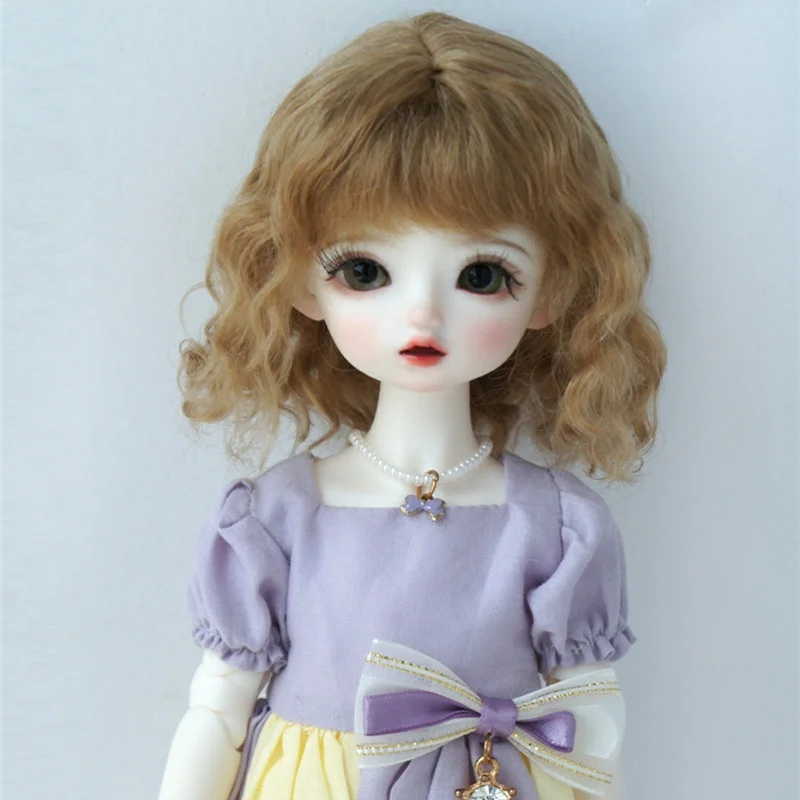 

Cute Short Style BJD Mohair Wigs Suit For OB11 YOSD MSD SD Blythe Doll 1/8 1/6 1/4 1/3 Dolls Hair Soft Culry Cheap Accessories