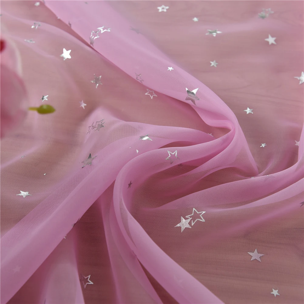 

1pcs Window Sheer Curtains 100X200Cm Pink Polyester Fiber Light Filtering Voile For Bedroom Bathroom Decor Home Textile