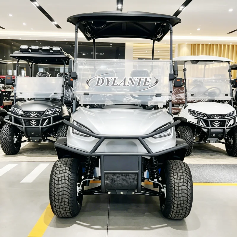 China 4WD Electric Golf Cart with Lithium Battery And Solar Panel 2 4 6 8 Seats 48/60/72V Power Options 4000W-7000W
