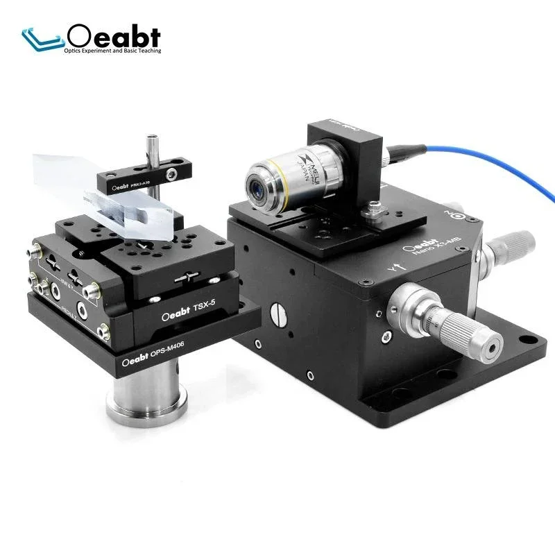 TSX-5 5-axis Displacement Platform Manual Fine-tuning of Pitch and Deflection/Movable Sliding Table XYZ Axis Optical Coupling