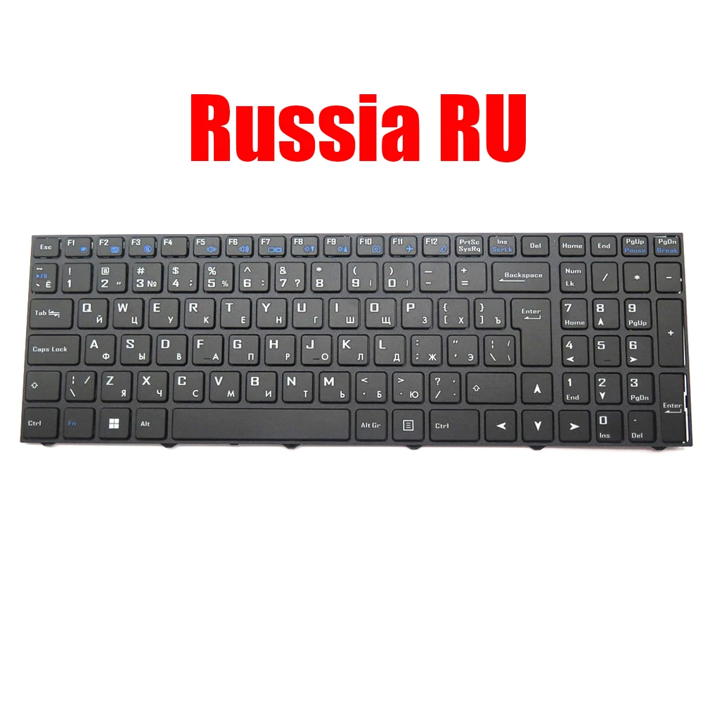 

Laptop Keyboard For 2E For Rational 15 15.6 NJ50MU-15UA20 NJ50MU-15UA30 NJ50MU Russia RU Black Without Backlit New