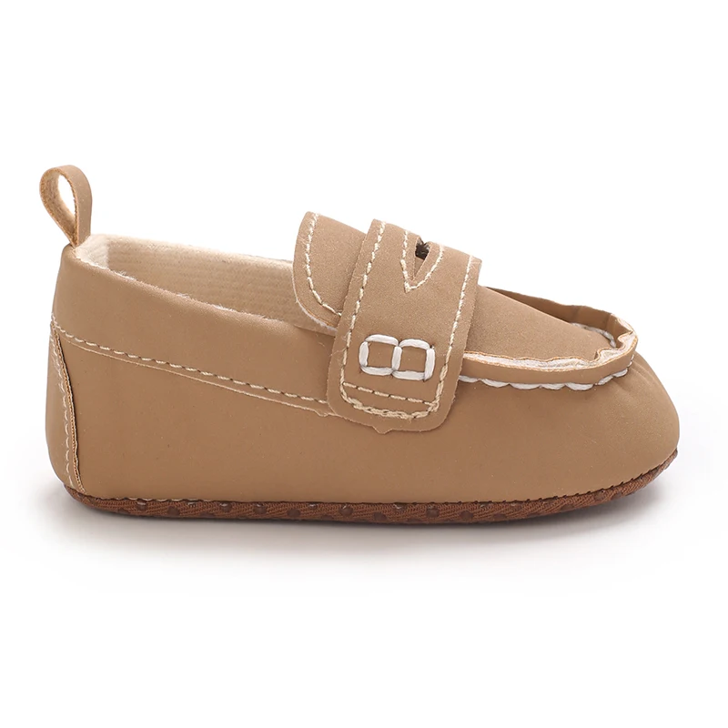 Einfarbige, lässige Baby-Wanderschuhe mit weicher Sohle, geeignet für Säuglinge und Kleinkinder im Alter von 0–1 Jahren, Bohnenschuhe und Vorfußschuhe – Detail 20