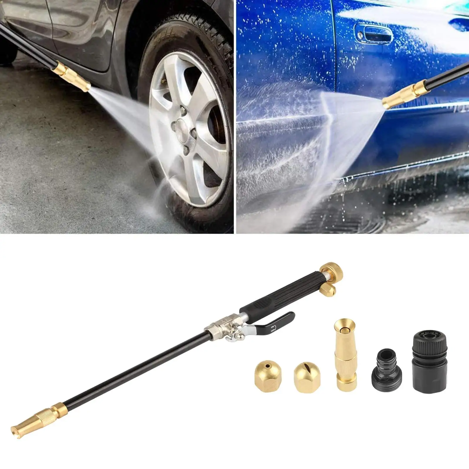 Portable Power Washer Wand Extension for Car Washing Window Cleaning Tool