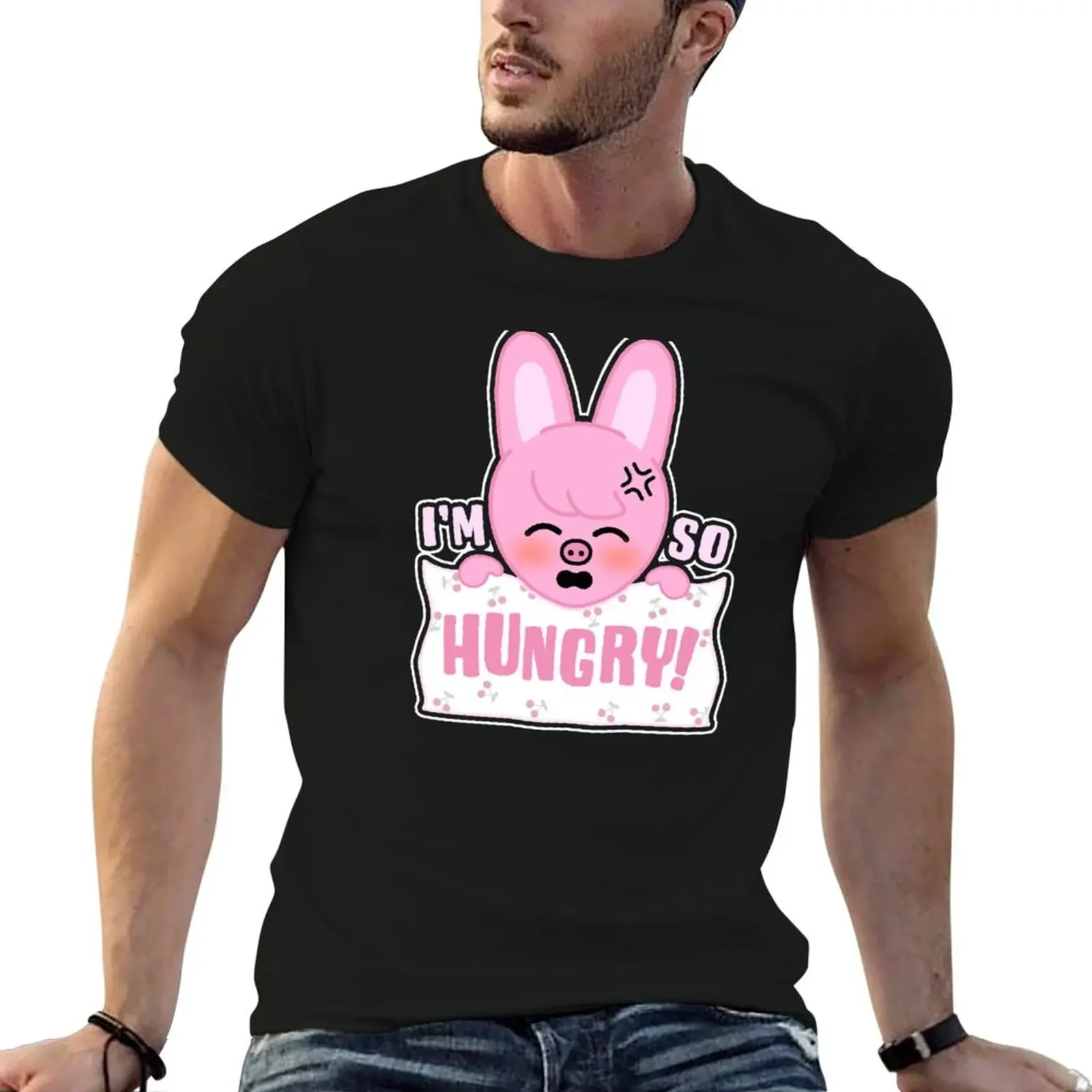 

I'm so hungry! (SKZ Changbin Dwaekki) T-Shirt graphic tee shirt vintage graphic tee oversized t shirt men