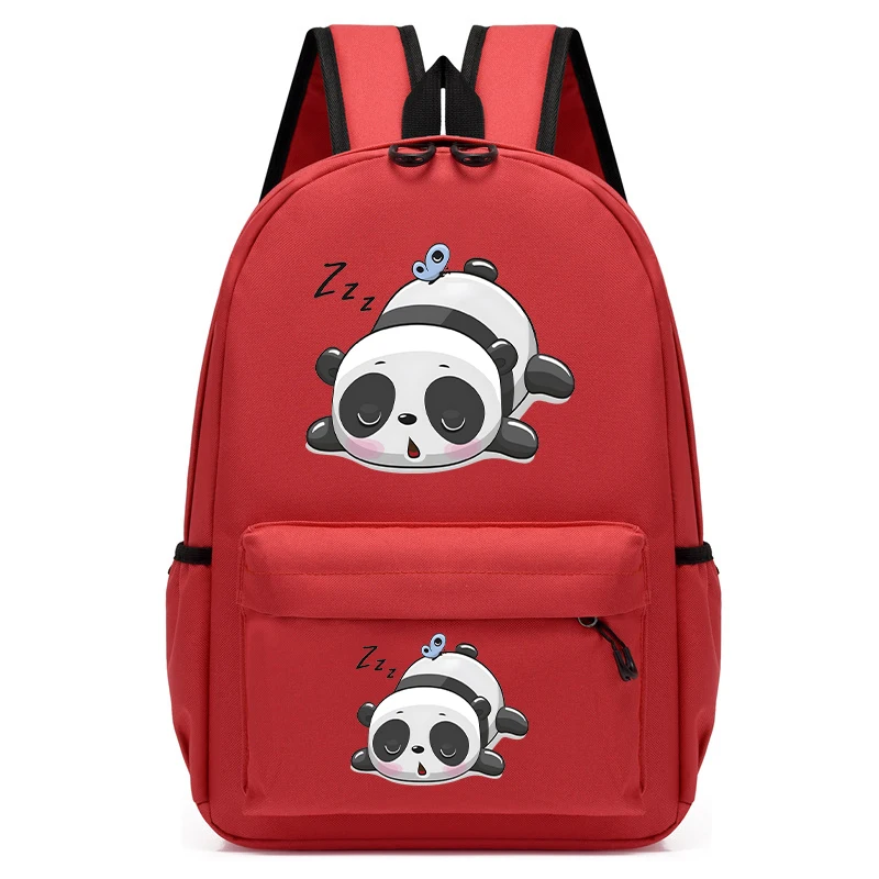 Sleeping Panda Children School Bags for Girls Boy Children Backpacks Kindergarten Cute Animal Kids Backpack for 2-5 Years Bags