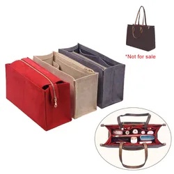 Large Capacity Tote Bag Organizer Makeup Storage Felt Insert Bag Organizer Custom Size Insert Bags for Toiletries Accessories