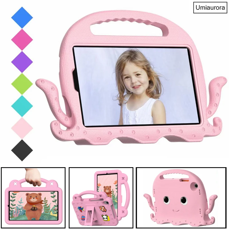 

For Lenovo Tab M10 Plus 3rd Gen 10.6 inch Xiaoxin Pad 2022 TB125FU TB128FU Kids Cartoon EVA Tablet Case Stand Shockproof Funda