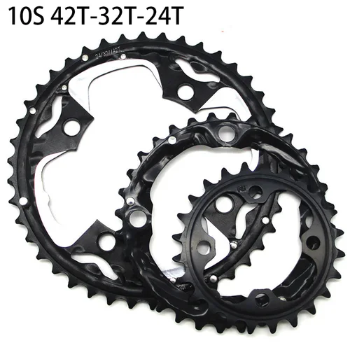 Plato de bicicleta MTB 22/24/26/28/32/36/38/42/44T, platos y bielas Shimano Sram 64/104BCD, piñón de doble/Triple velocidad