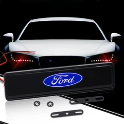 Car Styling  Auto Front Hood Grille Logo LED Light For Ford Mk2 Mk3 Mk4 Mk5 Mk7 Fiesta FOCUS 2 3 4 5 Car Accessories