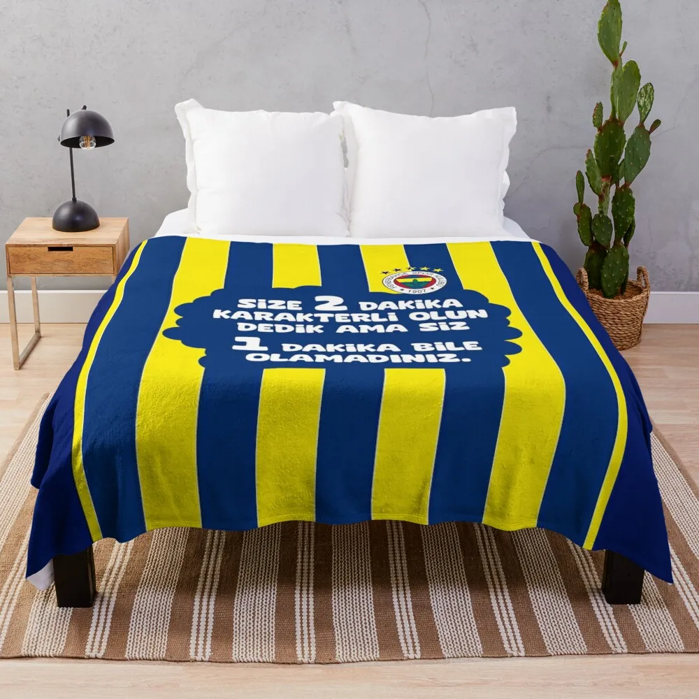 

Fenerbahe indestructible themed graphic design Throw Blanket Sofas Soft Plush Plaid Hair Designers Blankets