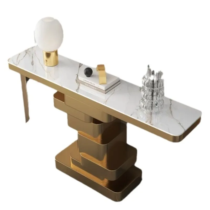 

Вход в дом навпроти фойе, легкий роскошный входной шкаф, вилла из натурального мрамора, стол в гостиную.