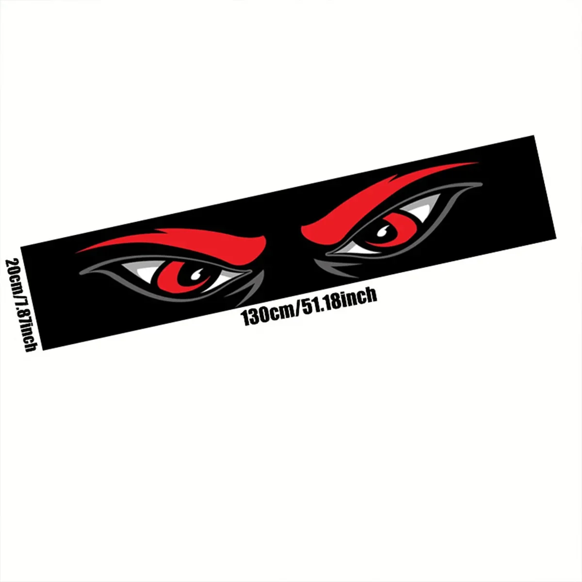 Funny Angry Eye Vinyl Car Sticker Black Front Glass Decoration Self Adhesive Auto Styling Decal