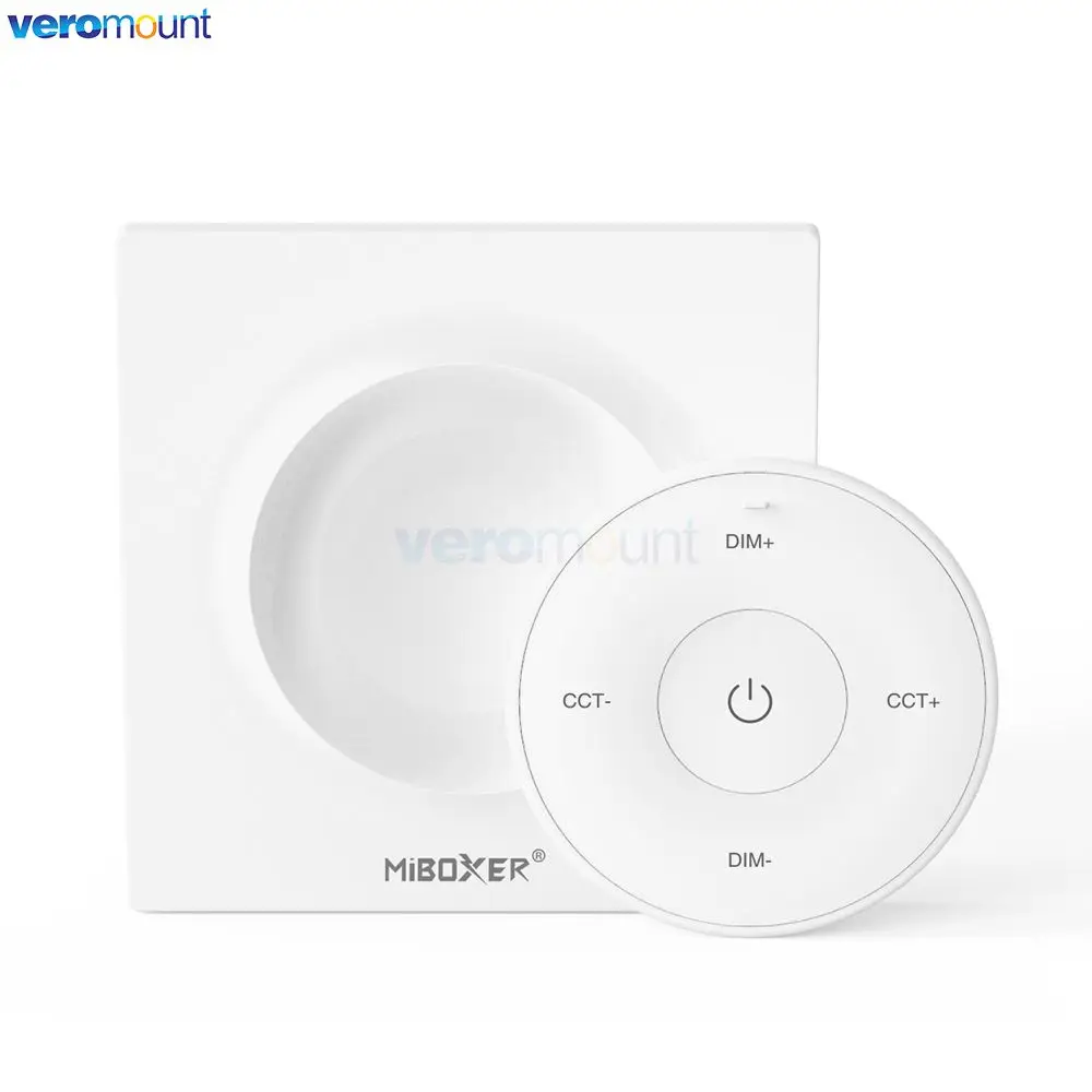 Miboxer K2 K2S 2.4G Mini RF Panel Remote Compatible With Brightness Dimmable Color Temperature Adjustable Lamp Bulb Controller