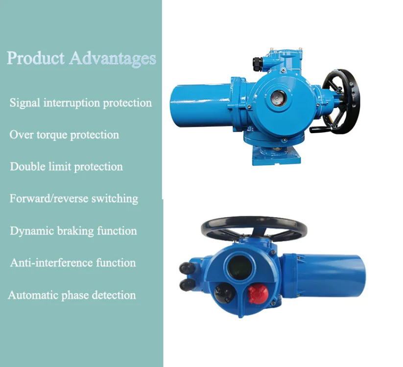 DZW15 - 24W / Z / T DZW20 - 18W / Z / T Multi Turn Electric Motorized Actuator, Custom, Construction