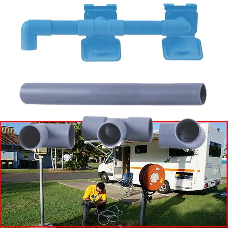

25mm RVs Caravan Drain Kit Waste Water Pipe Outlet Hose Easy Drain Away Connection For Caravan Motorhome RV Parts
