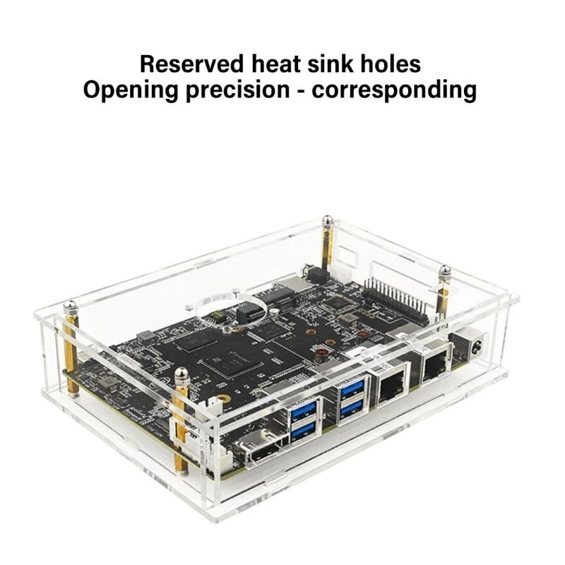Acrylic Enclosure With Cooling Fan Enhances Heat Dissipation For Banana For BPI F3 Development Board Radiator