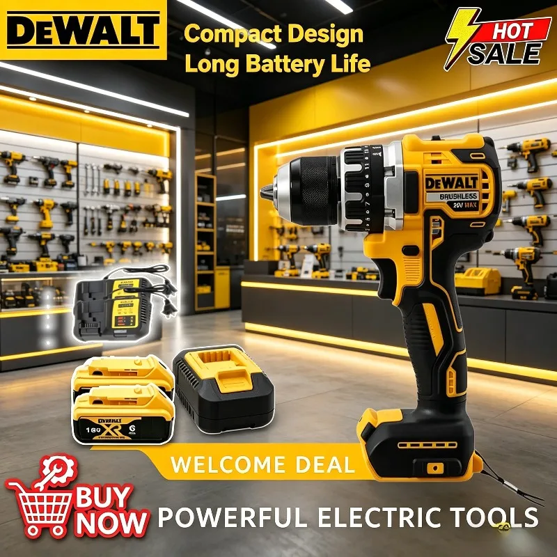 

Аккумуляторная ударная дрель-шуруповерт Dewalt DCD796, бесщеточная, портативная, многофункциональная, 18В