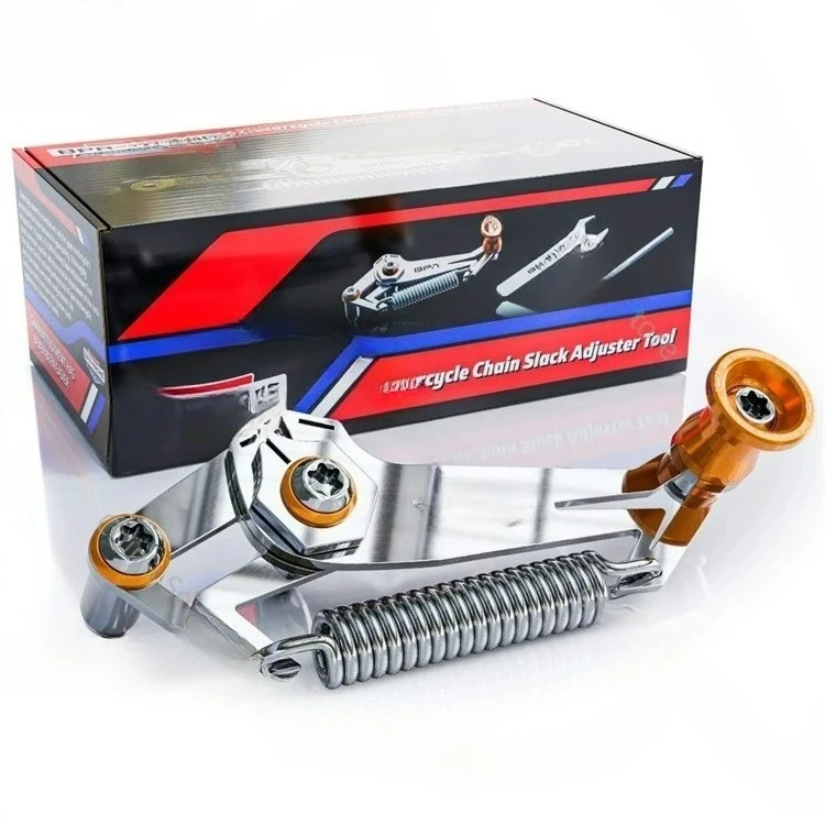 

Adapted for Motorcycle Retrofit Chain Adjuster, Chain Adjuster Tensioner Motorcycle Chain Slack Tool