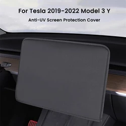 Anti-UV Sunshade Screen Protection Cover For Tesla Model 3 Y Center Console Navigation Display Dust Case Interior Accessories