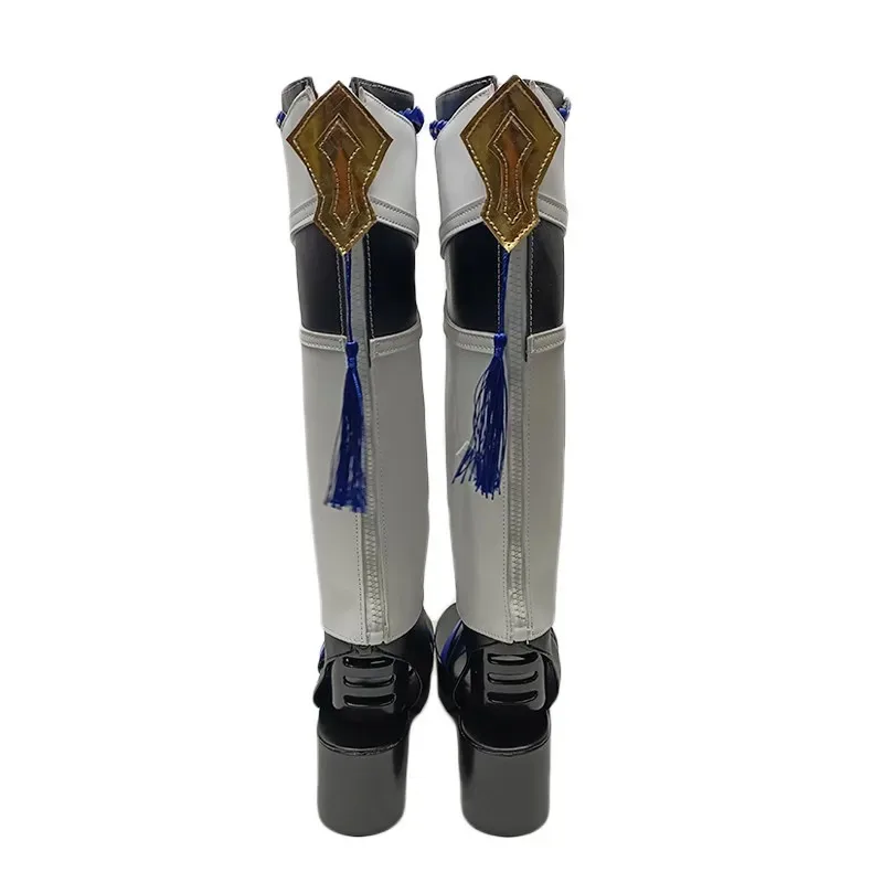 

Game Genshin Impact Wanderer Cosplay Shoes Party Batlle Scaramouche Cosplay Boots Shoes PU Leather Halloween Props Accessor VFKD