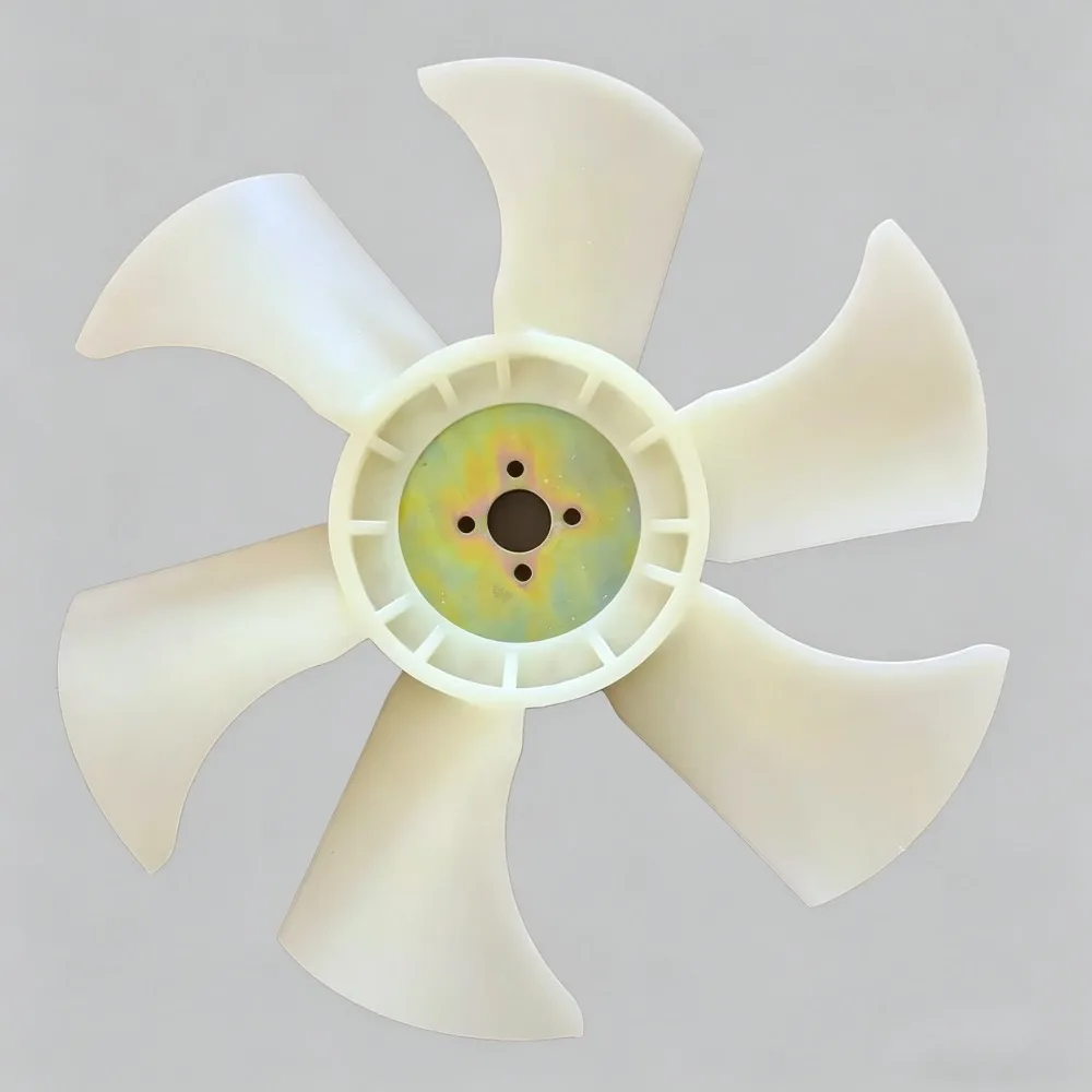 Suitable for  3TNV88 Fan Blades, Three-cylinder Engine Cooling Blades 4 Holes 6 Blades Reverse Excavator Accessories