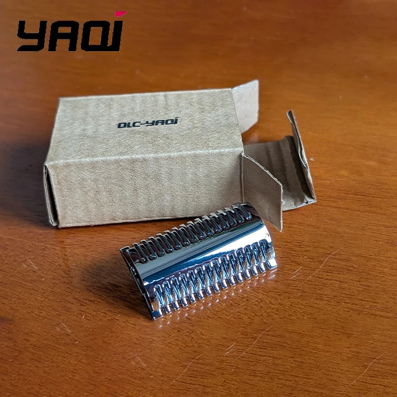 

Yaqi Chrome Mellon Mens Safety Razor Head for Shaving Razors 25g Lightweight Easy Operation ﻿