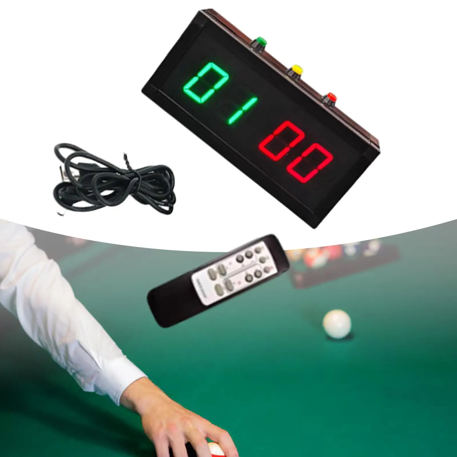 

Electronic Scoreboard with Remote Portable Digital Scoreboard for Volleyball Indoor & Outdoor Games Tennis Basketball Badminton