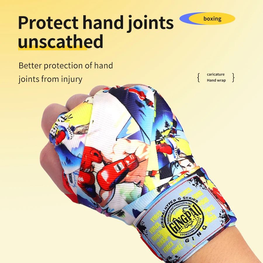 1.5/3/5M Elastic Boxing Bandage Adult Men\'s and Women\'s Muay Thai Sanda Hand Strap Professional Hand Strap Binding Hand Strap