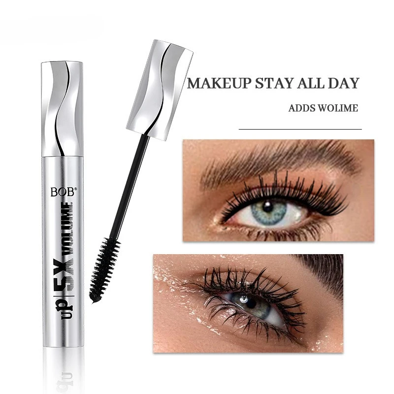 Nuevo Máscara de pestañas 4D, maquillaje de belleza, extensión de pestañas negras rizadas, máscara de volumen líquido resistente al agua, cosmética de larga duración