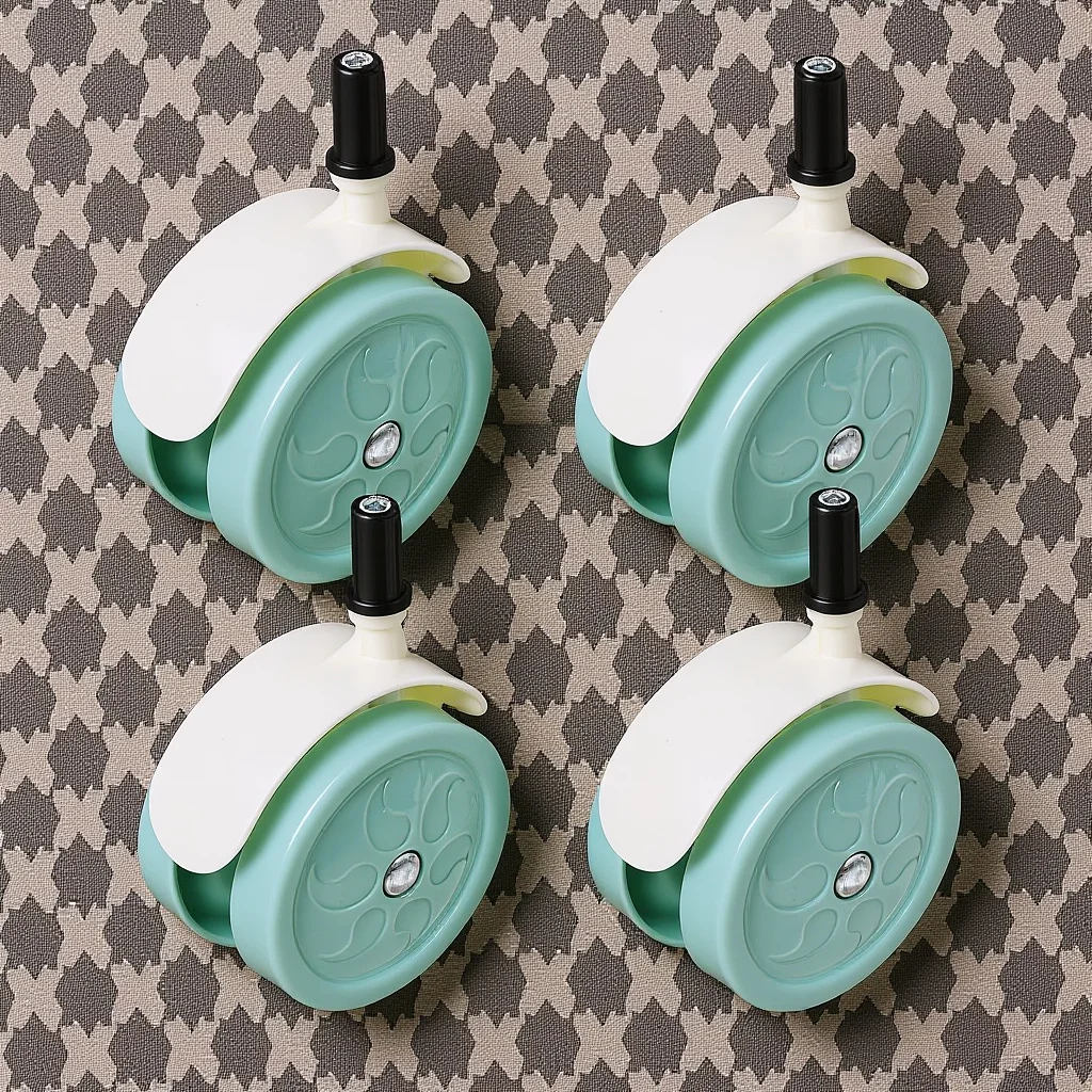 

4Pcs Replacement Stroller Wheels Smooth 360 Degree Rotation Universal Fit for Baby Travel Systems Pushchair Accessories Wear