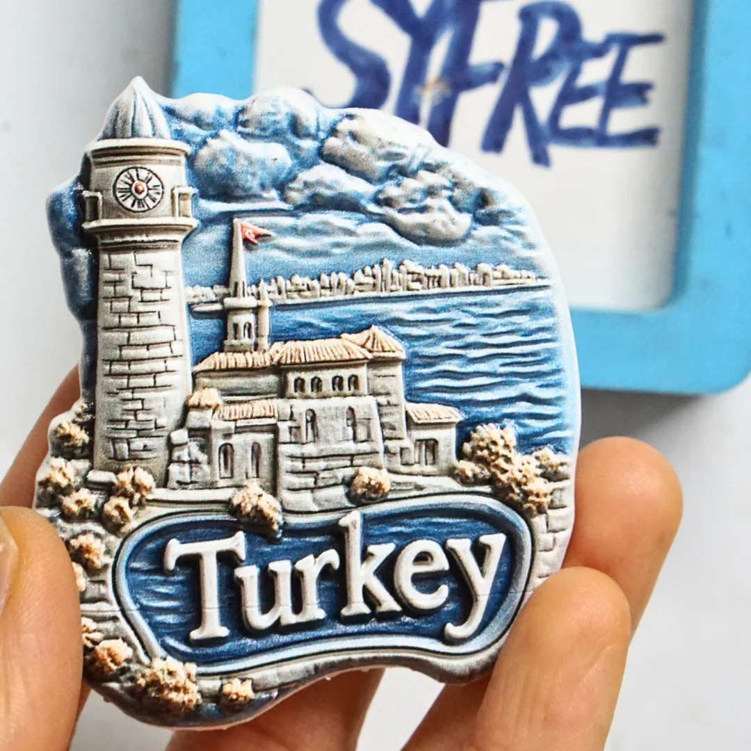 مغناطيس ثلاجة بمناظر طبيعية تركية، مغناطيس ثلاجة غروب الشمس تركيا، مغناطيس ثلاجة تركيا للسفر، ملصقات ثلاجة لعرض الشارع في تركيا، #4