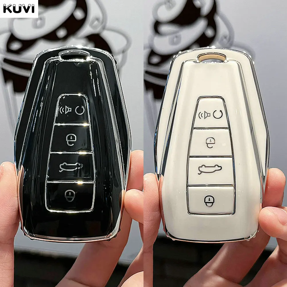 حافظة مفاتيح السيارة الجديدة من البولي يوريثان فوب حامي لجيلي Coolray X6 X7 EX7 2024 الهندسة C Emgrand UV GT GC9 Starray ملحقات المفاتيح